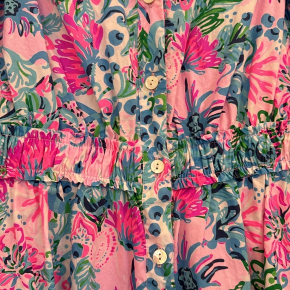 LILLY PULITZER TASSIE POPLIN MIDI DRESS SIZE 4 - Picture 7 of 12